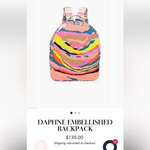 Daphne’s embellished backpack